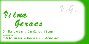 vilma gerocs business card